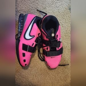 Nike Pink and Black Athletic Shoes